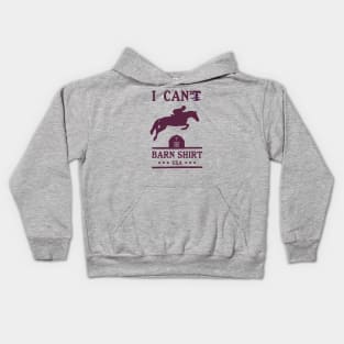 I Can Horse Jumping Kids Hoodie